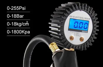 

DP703 Digital Tire Pressure Monitor LCD Gauge Tire Inflator Meter GunDisplay For Car Truck Motorcycle Vehicle Diagnostic Tool