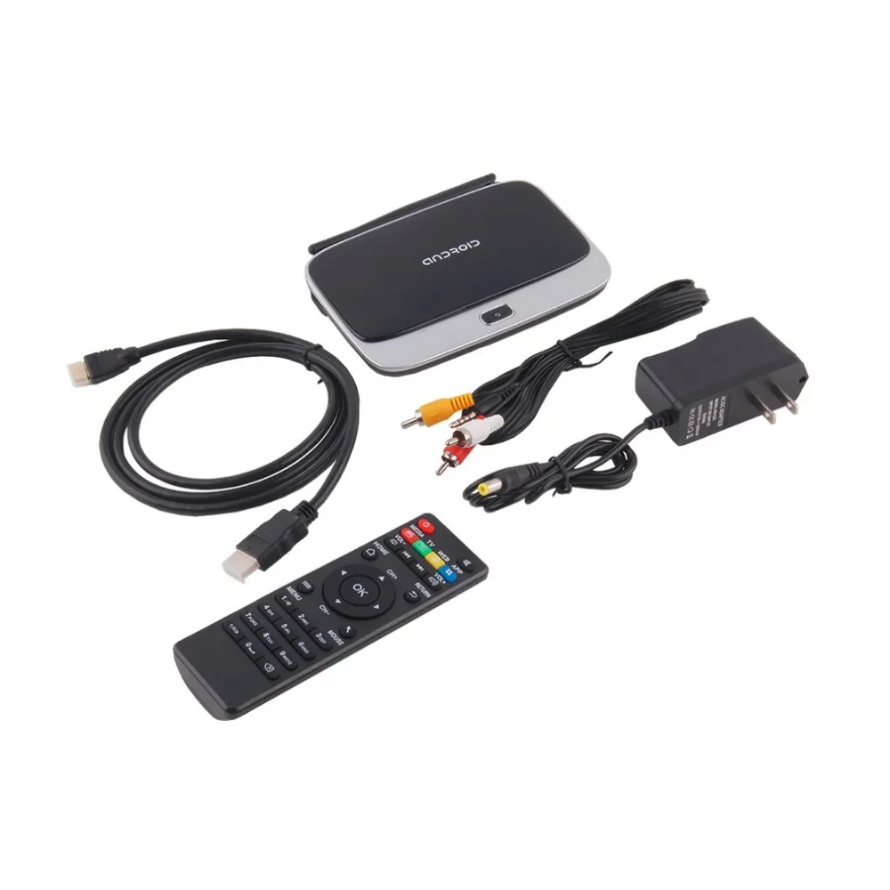 CS918 Android 4,4 Smart tv Box 2 ГБ+ 16 Гб четырехъядерный Bluetooth четырехъядерный 3g 4K wifi телеприставка HD 1080P с пультом дистанционного управления