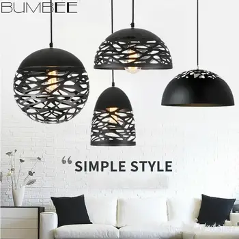 

Nordic Modern Semi-circular Chandelier Lights Hang Lamp Bedroom Loft Decor Home Fixture Lighting Spherical Cafe Living Room Iron