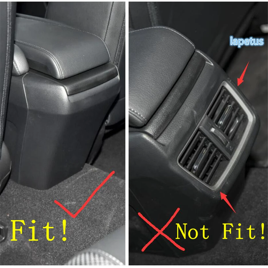 Lapetus центральный подлокотник панель защита от ударов комплект украшения крышка отделка Подходит для Honda Civic Sedan- ABS