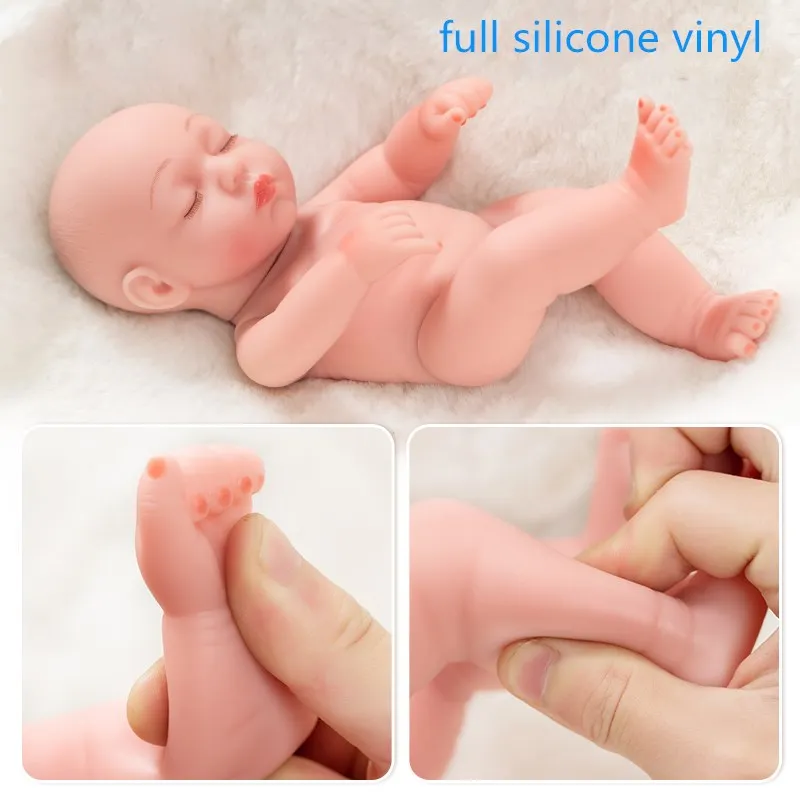 Cute Reborn Baby Doll Realistic Newborn Baby Dolls Reborn Lifelike Full Body Silicone