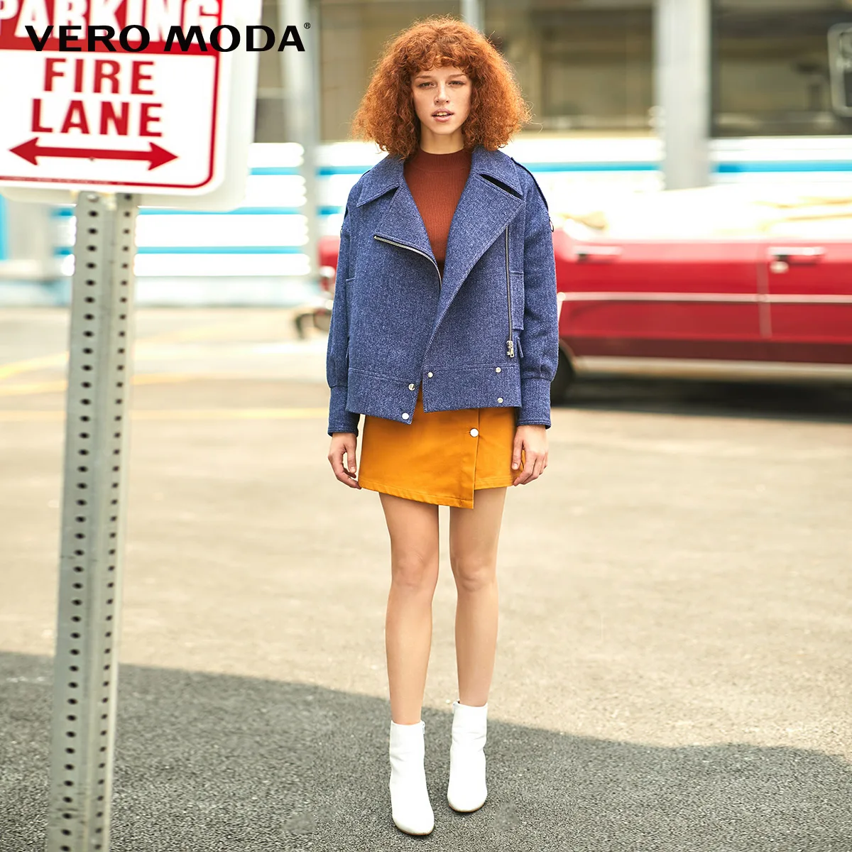 Vero Moda Новая женская куртка на молнии из овечьей шерсти и хлопка | 319409505