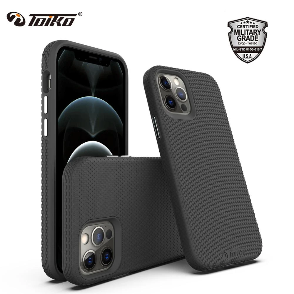 iphone 12 pro max cover TOIKO X Guard Dual Layer Protective Case for iPhone 12 Pro Max Shockproof Cover iPhone 12 Mini Armor Bumper PC TPU Hybrid Shell iphone 12 pro max leather case