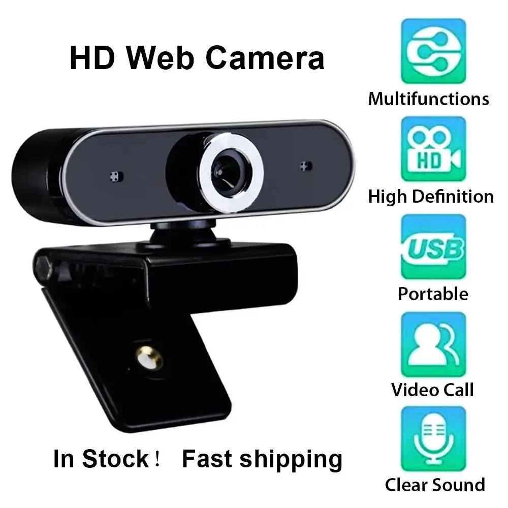 

Webcam HD Web Camera Web Cam Video Chat Recording Camera USB with HD Mic with Microphone For PC Computer