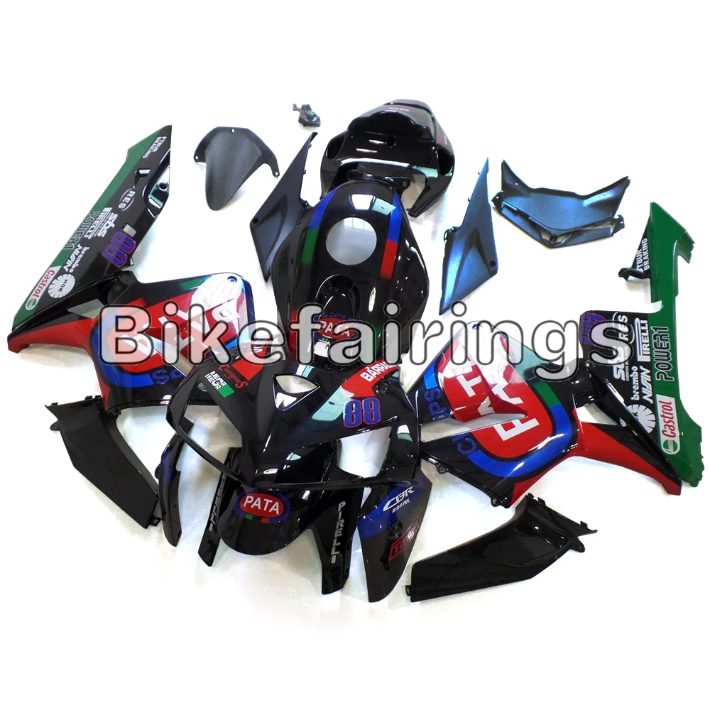 Мотоцикл Полный комплект обтекателя для Honda CBR600RR F5 2005 2006 CBR600 RR 05 06 ABS пластик впрыска кузов черный красный зеленый
