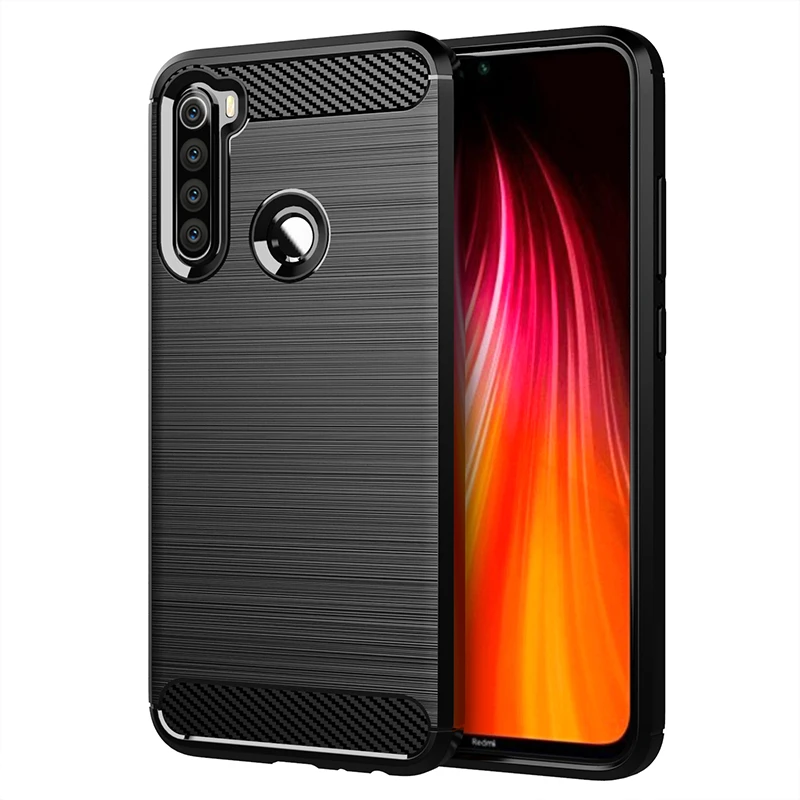 Чехол для Xiaomi Redmi Note 8 T, мягкий силиконовый матовый чехол из углеродного волокна для Xiomi Xiaomi Redmi Note 8T 8, прочный защитный чехол для телефона s