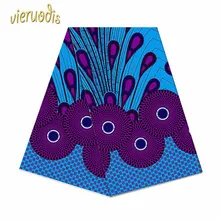 6 ярдов Африканский Воск Принты Ткань Голландский хлопчатобумажная ткань Дашики настоящий цветочный батик для платья A000550