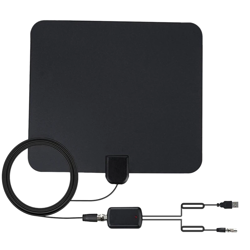 

150 Miles Indoor Dtv Digital Tv Hdtv Hd Cable Tv Antena With Signal Amplifier Booster Dvb-T/T2 Uhf Vhf Antennas