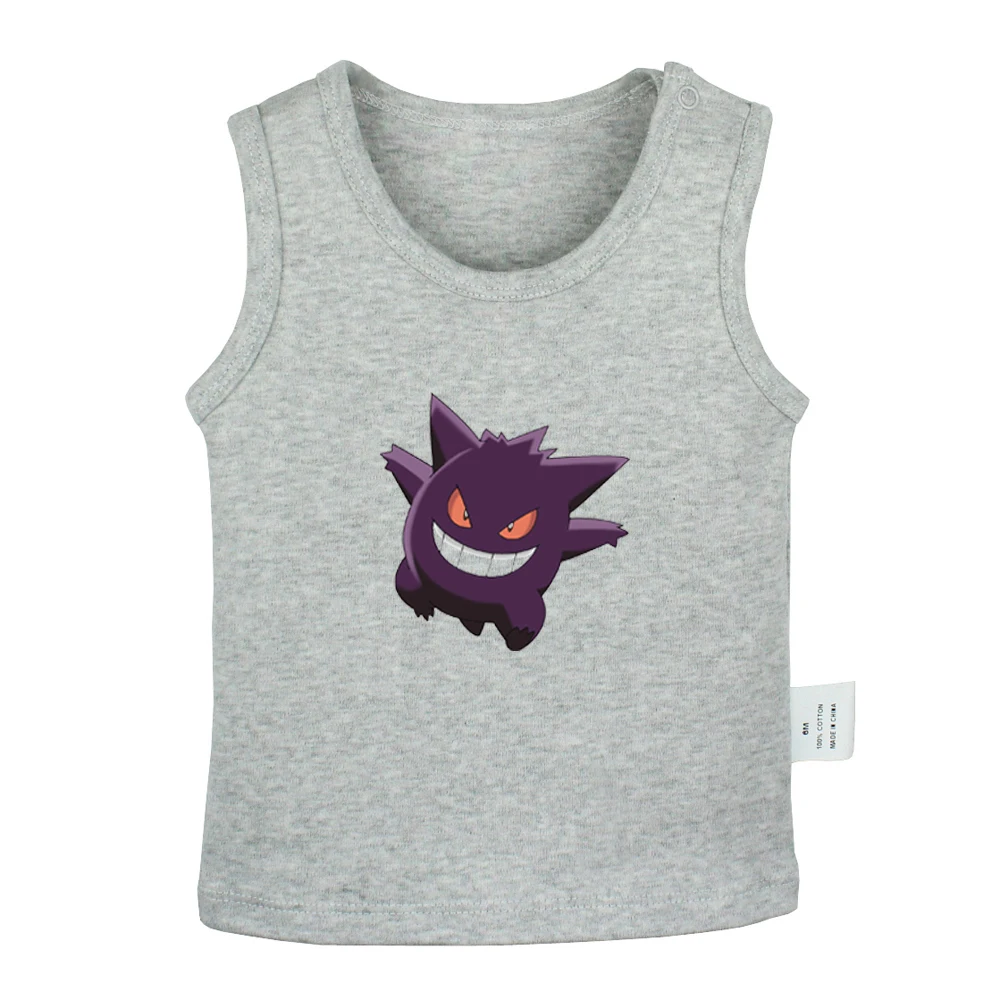 JbBabyYV949G Мультфильм Покемон Togepi Jigglypuff Chansey Ditto Gengar Lickitung новорожденных детские майки футболки для малышей жилет без рукавов Одежда для младенцев - Цвет: JbBabyYV949G