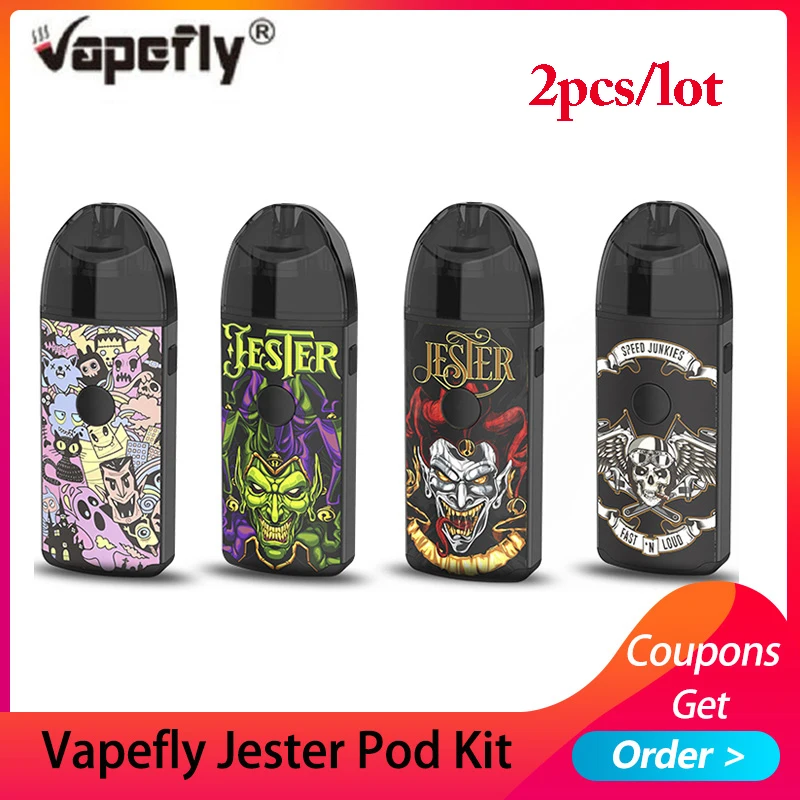 Набор электронных сигарет Vapefly Jester Pod kit 1000 мАч батарея DIY Pod Kit fit сетчатая катушка версия vs smok nord/novo pod Vape kit