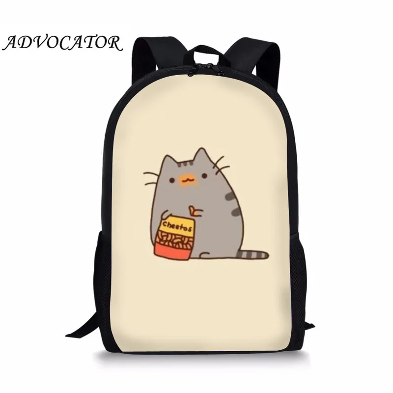 Модный рюкзак с 3D рисунком кота из мультфильма, женские школьные сумки для подростков, рюкзак для студентов, дорожные сумки, Mochila Escolar Menino