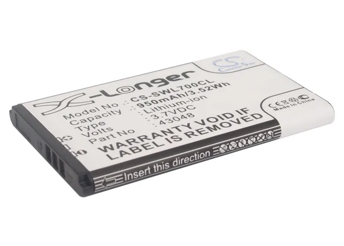 CS 950 мАч/3.52Wh батарея для Swissvoice L7 SV 20405855 43048 | Электроника