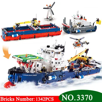 

1342pcs 3370 Technic Series Ocean Explorer Model Building Kits Blocks Diy Bricks Toy For Children Gift 42064
