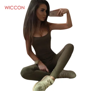 

Summer Streetwear Women's Jumpsuit Sexy Bodycon Wear Backless Solid Jumpsuit Clothes