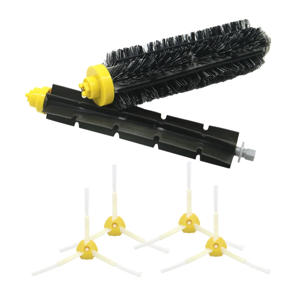 

1 Bristle brush +1 Flexible Beater Brush +4 Side Brush for IRobot Roomba 600 700 Series Vacuum Cleaning Robots 760 770 780 790