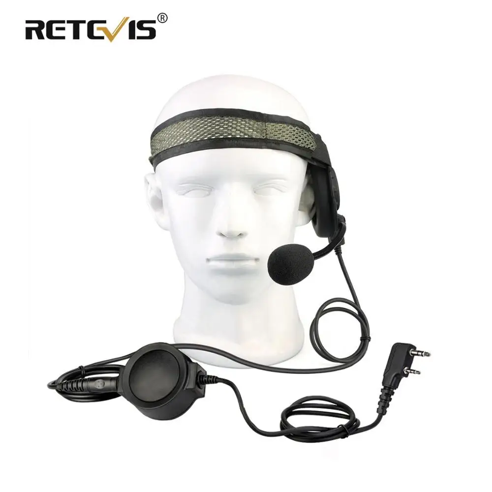 Тактическая гарнитура Retevis EH060K 2 3 военная с PTT для игры в страйкбол рация головные