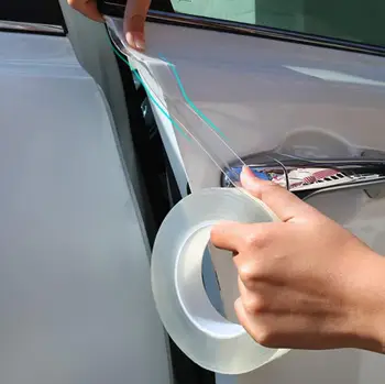 

Universal Car Bumper Protector Nano Stickers for gol focus hb20 hyundai gol ford passat b6 fiat stilo jeep compass 2018 cerato