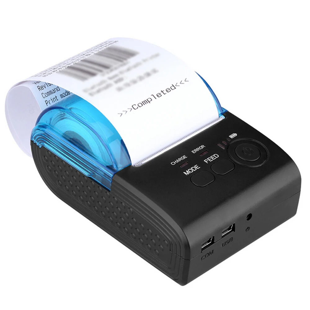 2 в 1 портативный USB-принтер для чеков Android IOS Iphone Ipad WindowsTerminal 1500 мАч встроенный