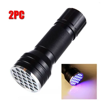 

2pc Bike Flashlight Pedals Mountain Road Bicycle Torch Flat Platform MTB Cycling Aluminum Alloy 21 UV LED AAA Outdoor Camping