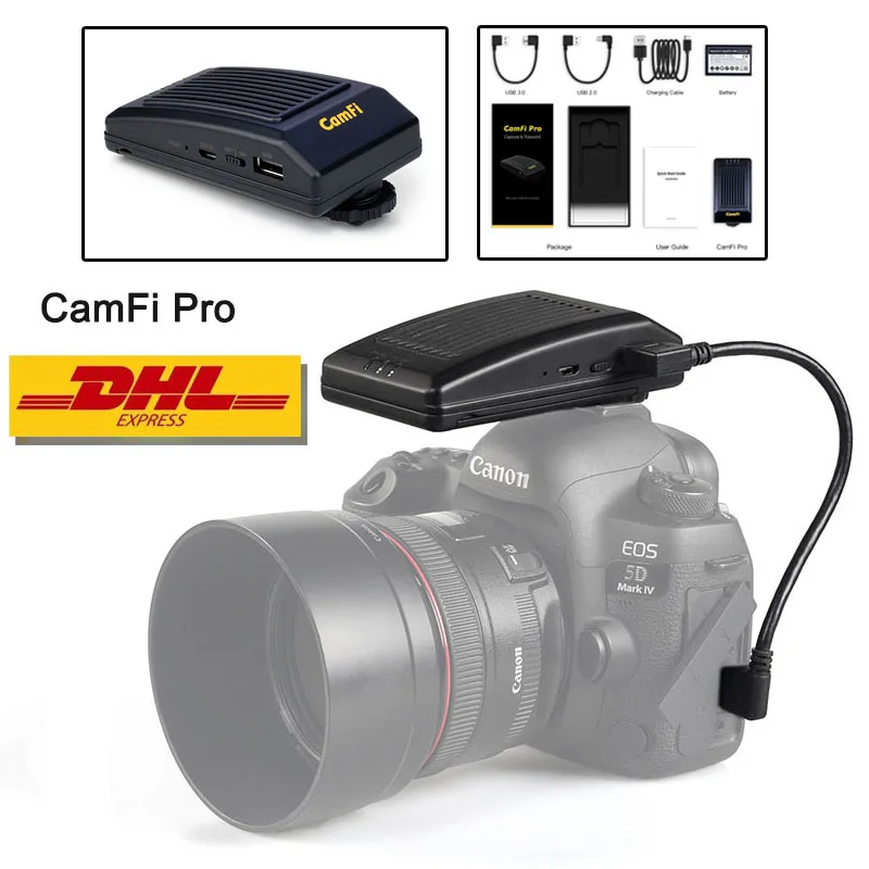 

CamFi Pro Wireless Photography Transmission for Canon Nikon Sony DSLR Camera Shooting View Remote Controller Capture Transmit