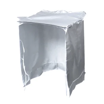 

Waterproof Washing Machine Cover Dustproof Washer Cover Sunscreen Dryer Cover for Top Load - Large(Silver)