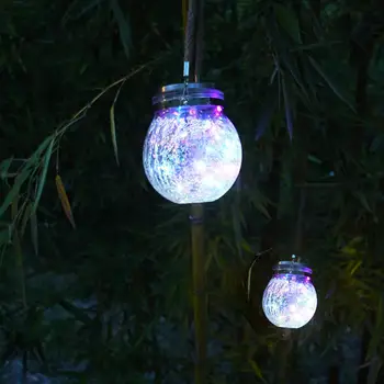 

Portable Solar Lantern LED Light Decorative IP65 Waterproof Light Solar Crack Hanging Light For Garden Courtyard Decoration