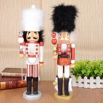 

46CM Free shipping Movable doll puppets color Shiny Bright shining nutcracker soldier puppets, hand-painted children gifts D336