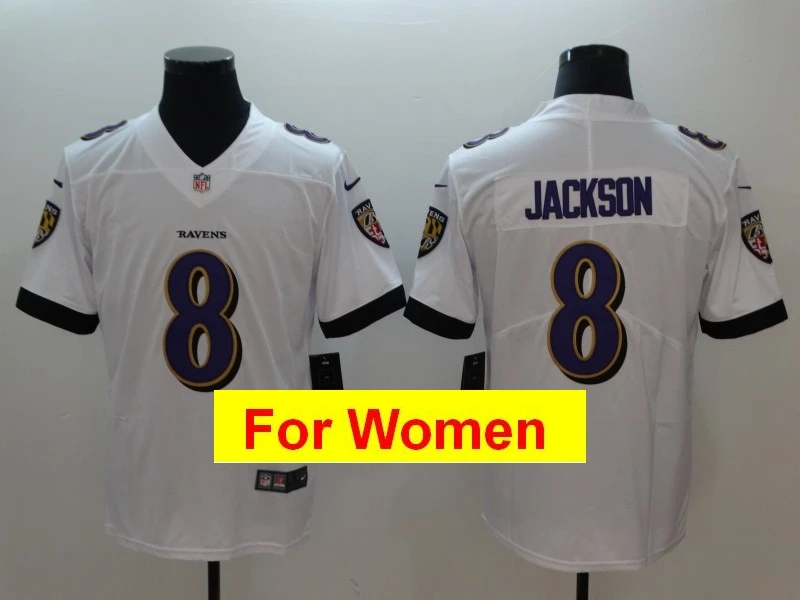 Женщины Baltimore Lamar Jackson Terrell Suggs c. J. Mosley Joe Flacco Джастин Такер игровая цветная Футбольная форма - Цвет: Бежевый