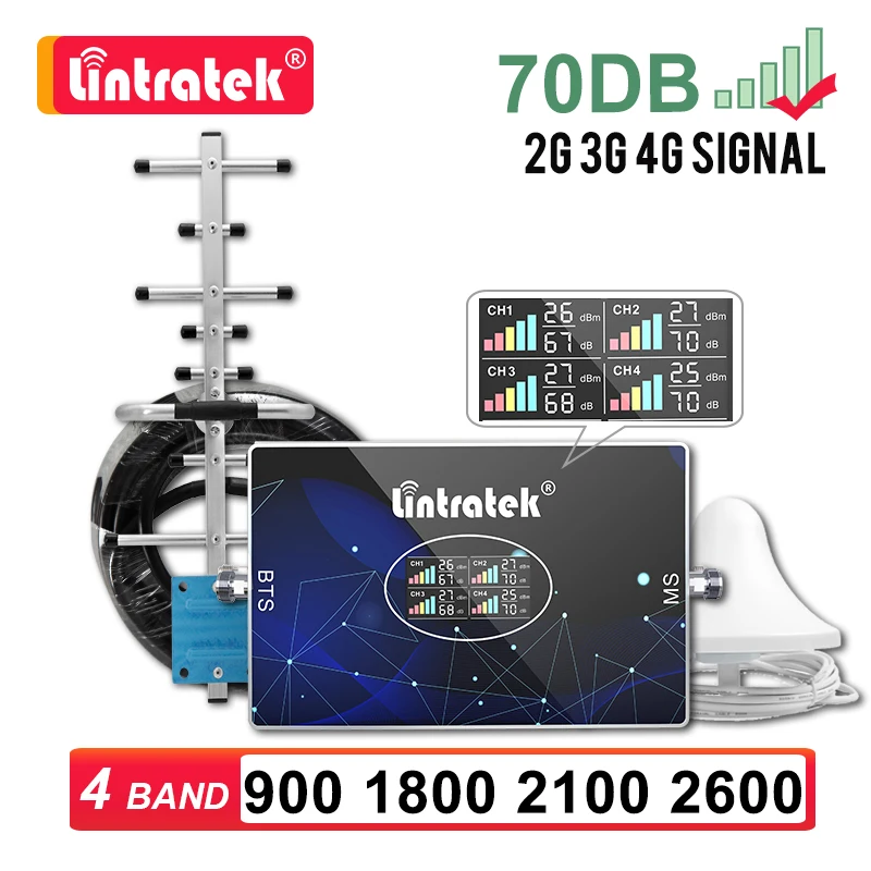 Signal Amplifier 4 Band 2G 3G 4G 70dB GSM 900 B3