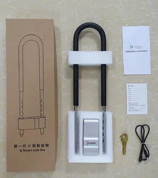 

Airbnk Motorcycle Lock Glass Door Classic Door Lock Waterproof Bluetooth APP Control Bicycle U-Type Smart Bicycle Lock U100