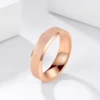 TIGRADE Tungsten Carbide Rose Gold Frosted Ring 4mm 6mm For Women Men Wedding Engagement Band Matte Brushed Female anillos mujer ► Photo 3/6