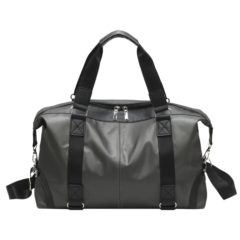 Ougger Большая мужская водонепроницаемая дорожная сумка для отдыха на плечо серая оксфордская Высококачественная Корейская Большая вместительная сумка для деловой поездки