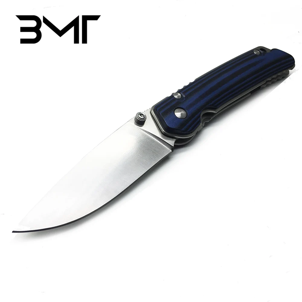 BMT 58-60HRC Wild Boar Survival Folding Knife D2 Blade G10 Handle Pocket Outdoor Knives Tactical Hunting Camping Knife EDC Tools