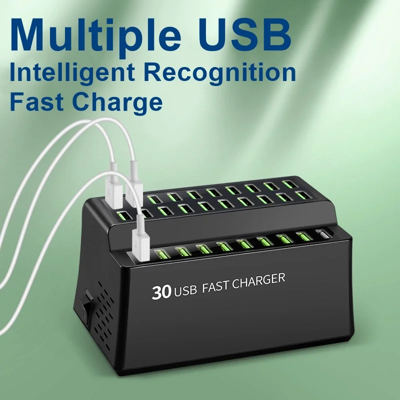 Tongdaytech 180 Вт мульти 30 порт USB быстрое зарядное устройство для Iphone X 8 11 Pro Быстрая зарядка Каррегадор порт atil для samsung S10 S9 Xiaomi
