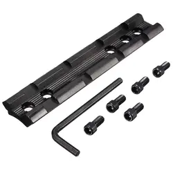 Caça cauda de andorinha para weaver adaptador picatinny ferroviário 100mm comprimento escopo montar base inferior redonda instalar escopo caça acessórios