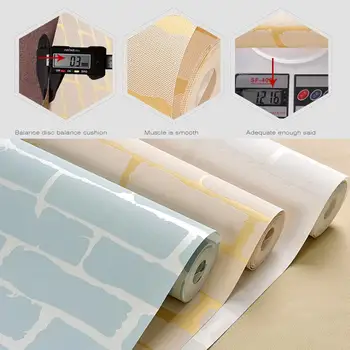 

10M Wall Stickers Brick Pattern Diy Creative Embossed Wall Papers Wallpaper Kitchen Mural Art