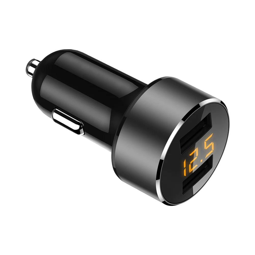 Универсальный 3.6A двойной зарядное устройство USB Быстрый мини-адаптер светодиодный цифровой дисплей зарядное устройство для мобильного телефона для автомобиля USB телефон быстрое зарядное устройство