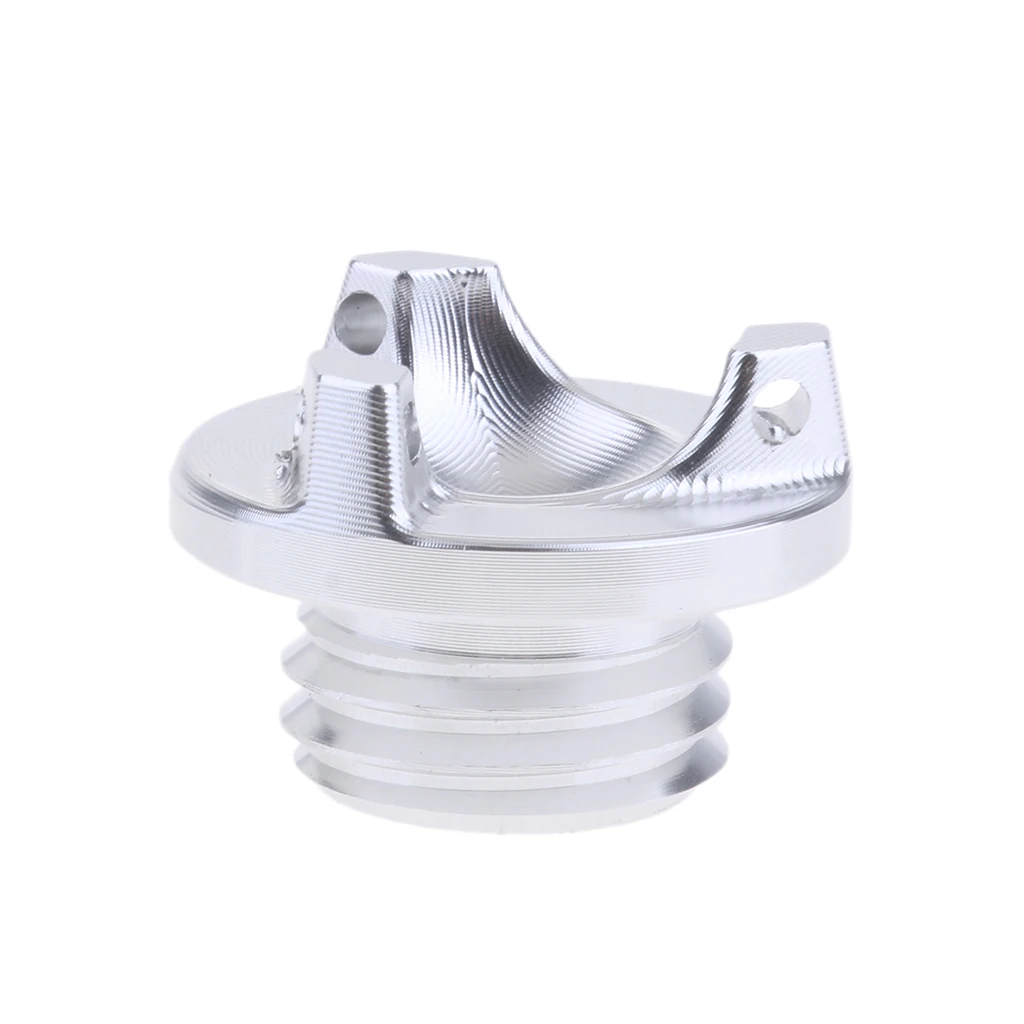 Silver CNC Алюминиевый Масляный наполнитель двигателя крышка бака Крышка для Kawasaki Z900/Z800/Z1000 4 цвета - Цвет: Silver