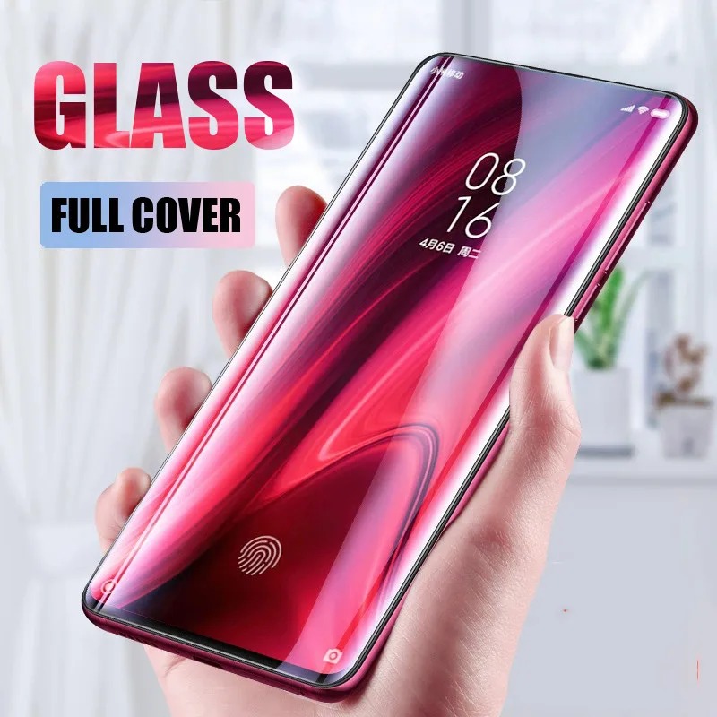 Полное покрытие из закаленного стекла для Xiaomi Mi A2 A3 Lite 6X Защитная пленка экрана 9