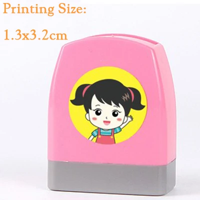 Customize English Russian Spanish Name Stamp Waterproof Baby Clothes Stamp Portable Personal Name Stamp - Цвет: baby name stamp-1