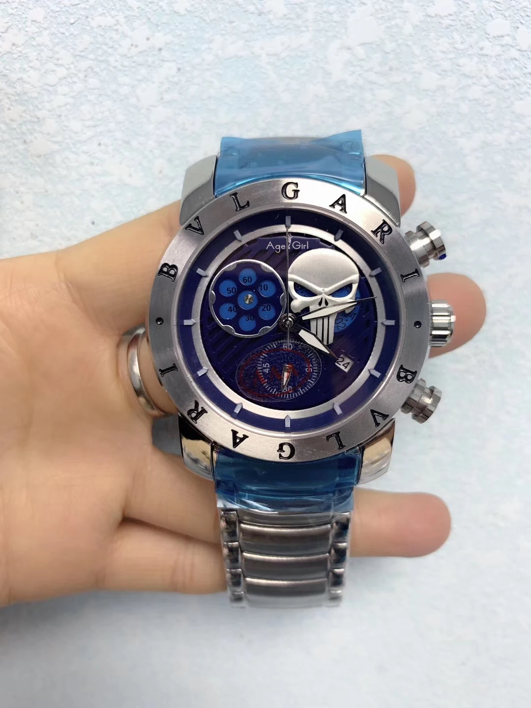 

Luxury Brand New Men Automatic Mechanical Self Wind Stainless Steel Silver Black Blue White Luminous Sport Watch Sapphire Glass