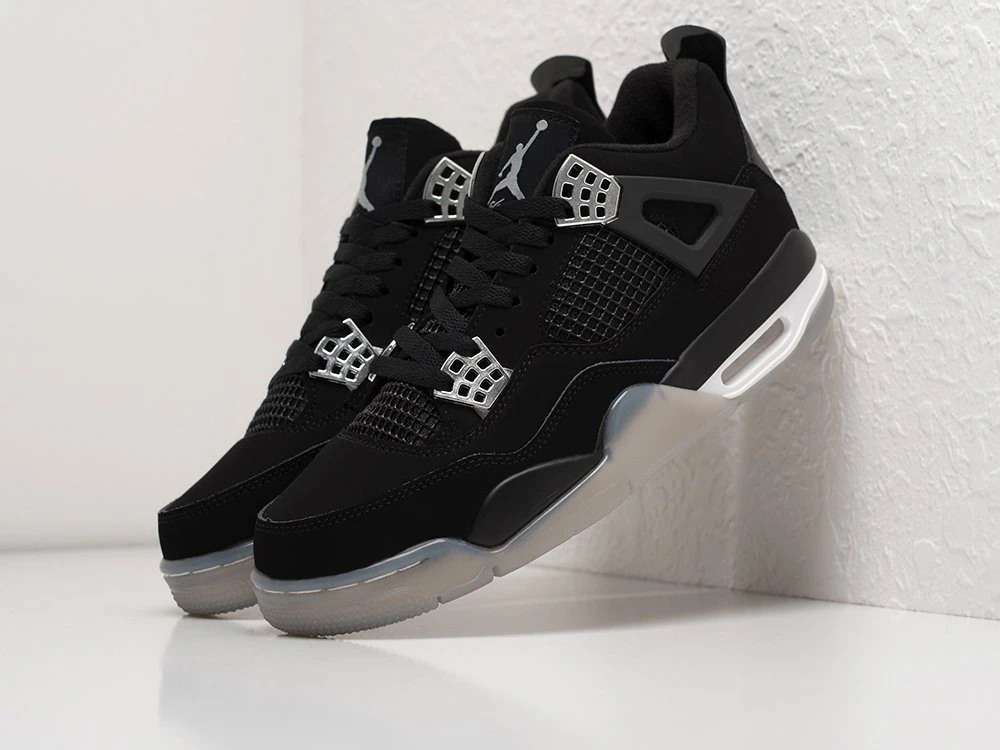 Zapatillas Nike Air Jordan 4 retro black para hombre|Calzado vulcanizado de - AliExpress