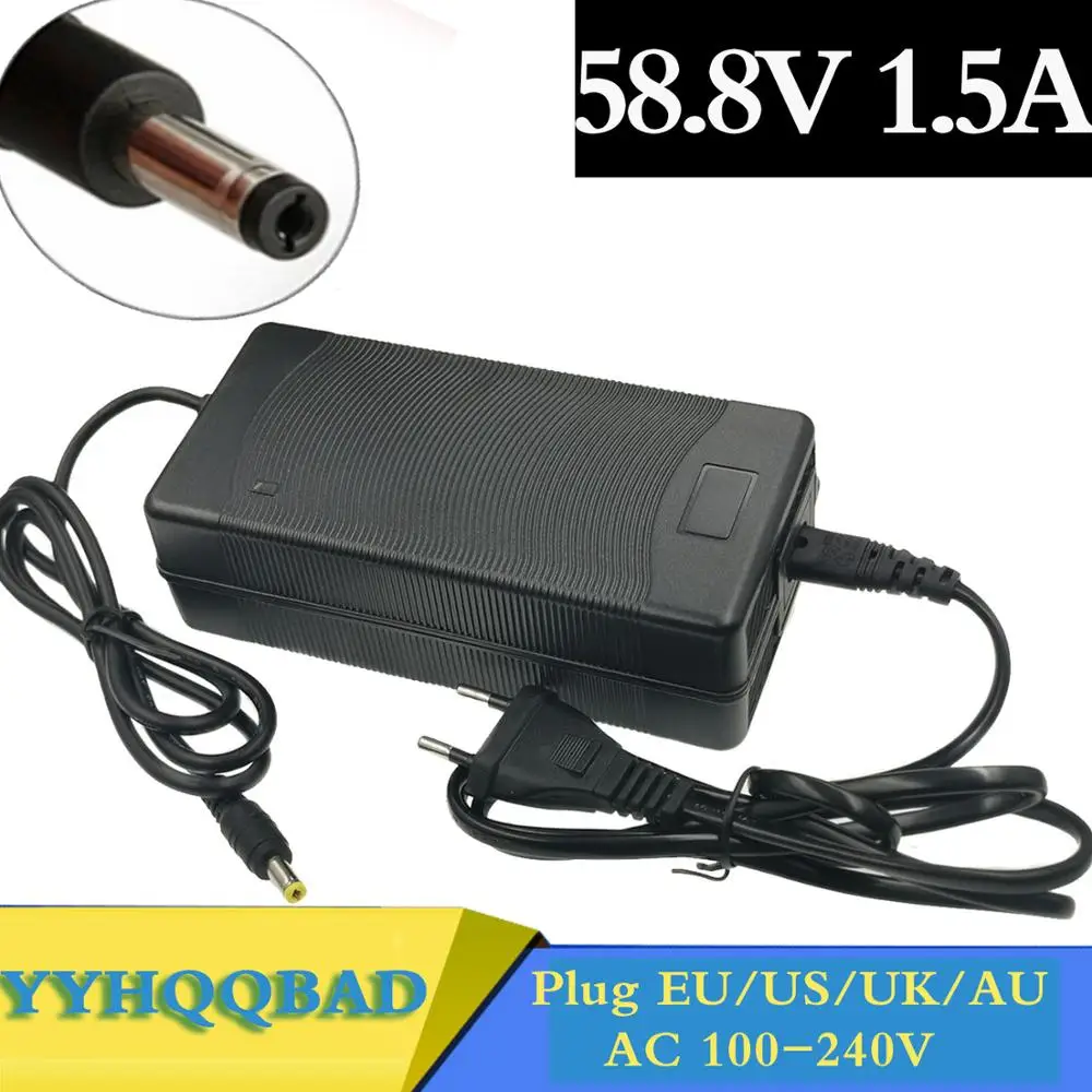 58.8V1.5A зарядное устройство 58 8 в 1.5A литиевая батарея для электрического велосипеда