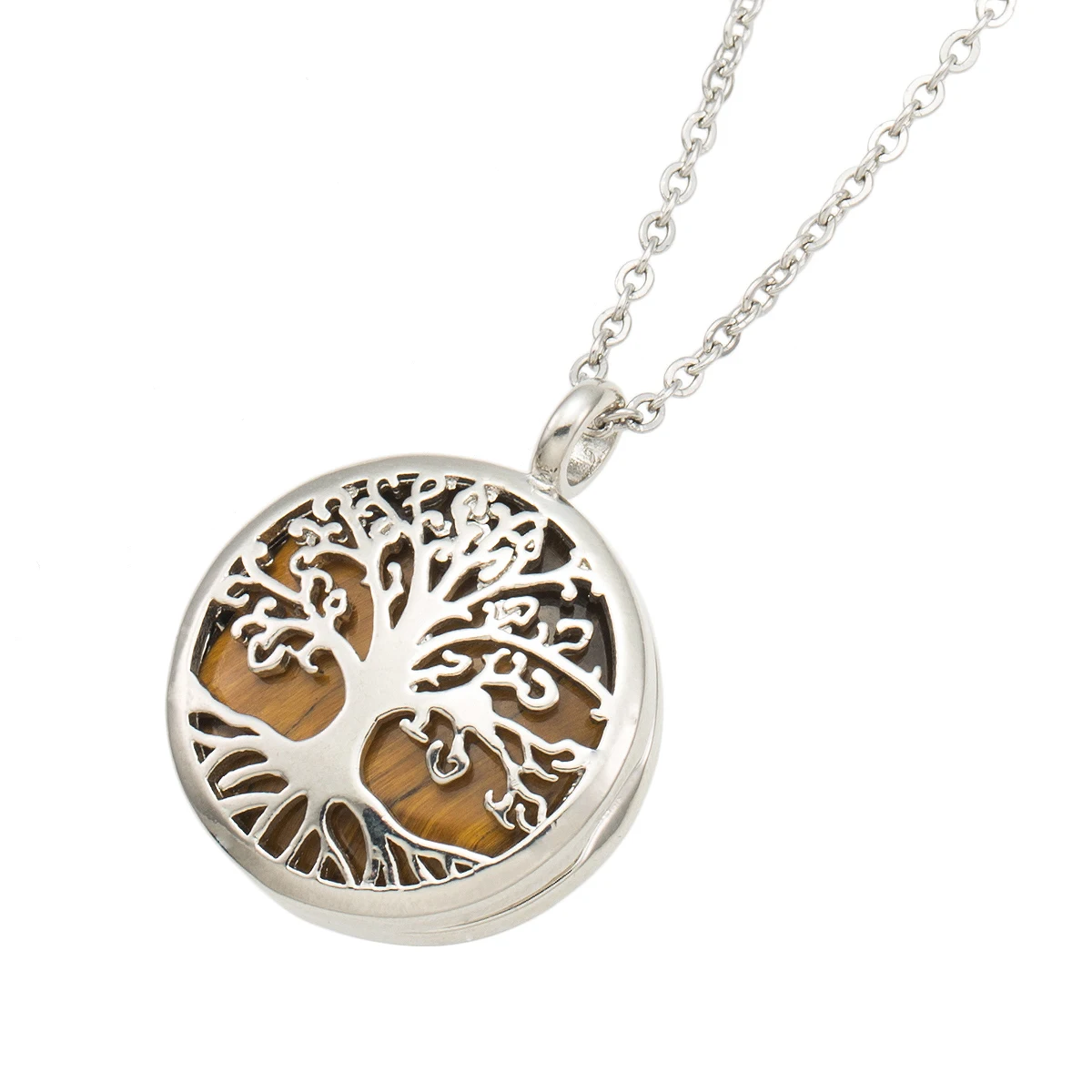 Круглая цепочка для женщин ожерелье в виде дерева жизни натуральная Secklace древо |