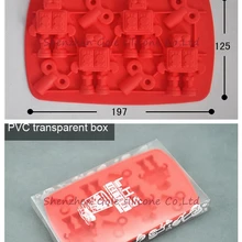50 шт. формы для мороженого силиконовый лоток для льда желе кубик для льда конфеты робот производитель формы для мороженого случайный цвет 20 см x 12,5 см x 1,8 см