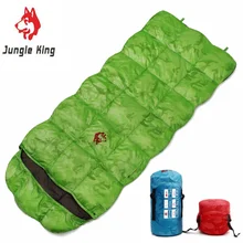 

Jungle king CY550 Outdoor travel warm envelope double stitchable sleeping bag R L hiking camping 1.4kg duck down sleeping bag