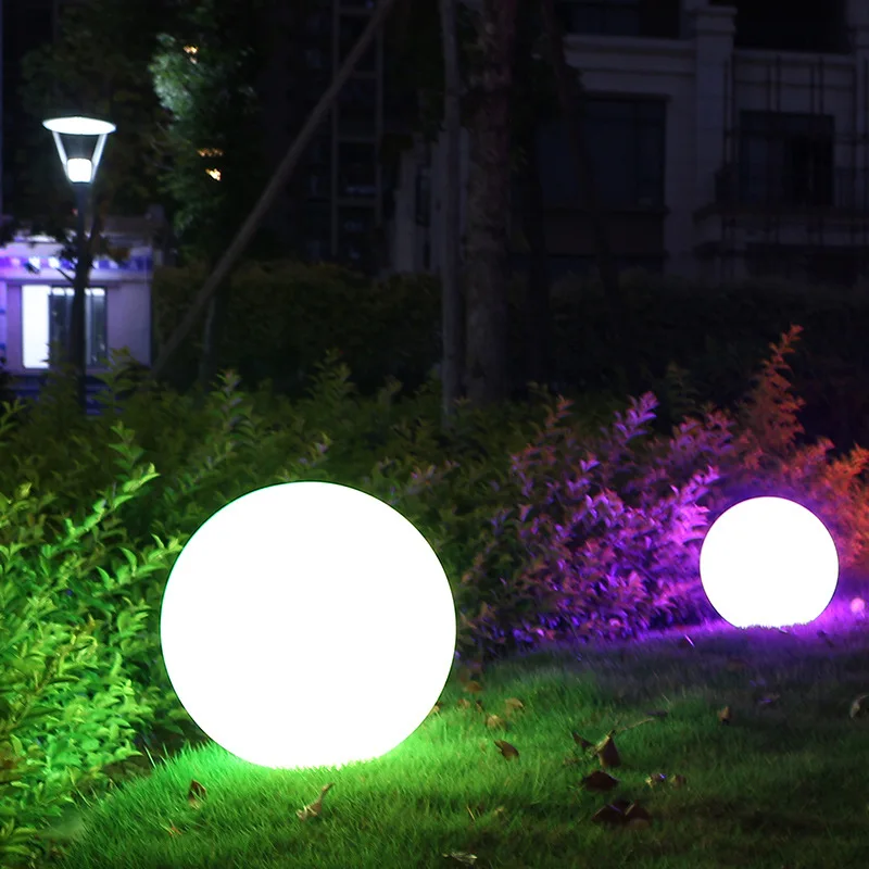 Rechargeable Outdoor LED Luminous Ball Light 16 Colors Illumination Garden Swimming Pool Pathway Patio Waterproof Lawn Lamp 4