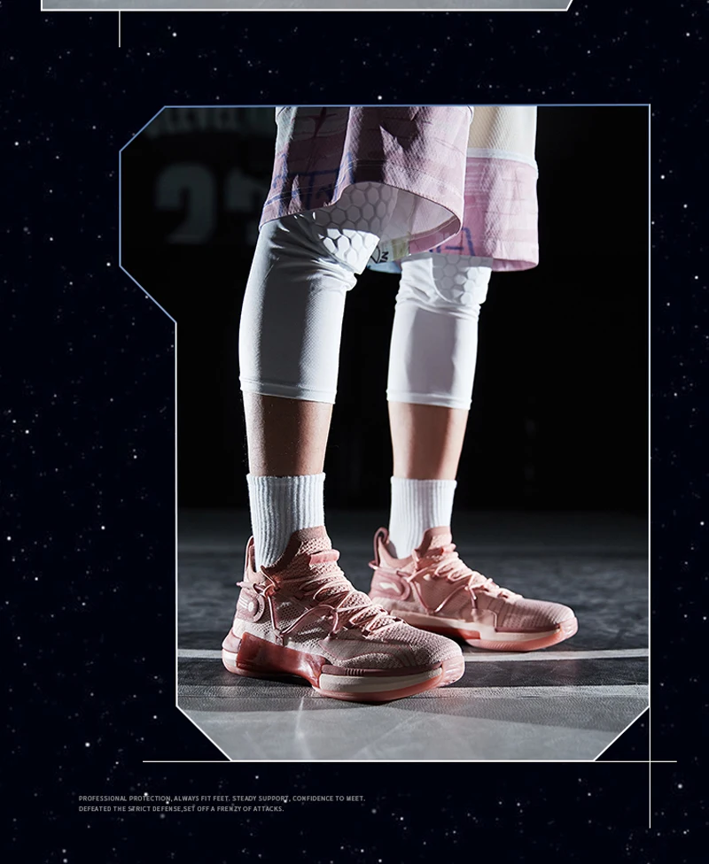 Li-Ning/Мужская Профессиональная баскетбольная обувь премиум-класса с подушкой, светильник, кроссовки с подкладкой из пены, спортивная обувь ABAP071 XYL294