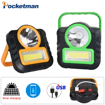 

New solar led solar lamp camping light usb rechargeable portable work light flashlight lantern emergency lamp outdoor tent light