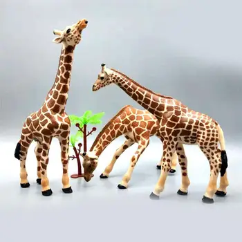 

1 Set Family Giraffe Models Simulation Giraffe Models Zoo Themed Party Decor for Family